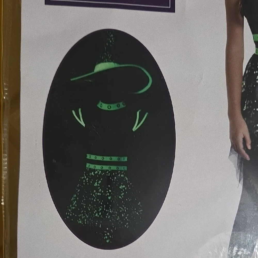 Glow-in-the-Dark Witch Costume for Kids